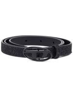 Diesel ceinture à boucle logo - Noir