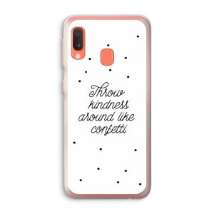 Confetti: Samsung Galaxy A20e Transparant Hoesje