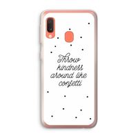 Confetti: Samsung Galaxy A20e Transparant Hoesje