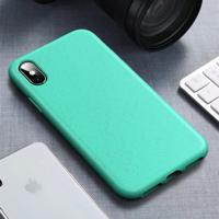 Starry Series schokbestendig stro materiaal + TPU beschermhoes voor iPhone XS Max (groen)