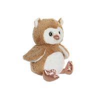 Uil vogel bruin knuffeldier van zachte pluche - 23 cm - bruin