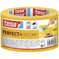 tesa Perfect+ 56539-00000-00 Schilderstape Geel (l x b) 100 m x 30 mm 2 stuk(s)