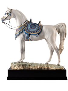 Lladró figurine Arabian Pure Breed Horse - Blanc