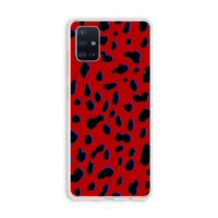 Red Leopard: Galaxy A51 4G Transparant Hoesje