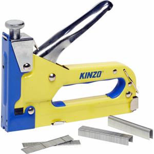Kinzo Tacker nietmachine - incl. 1500 spijkers en nieten - voor vloerbedekking en hout   -