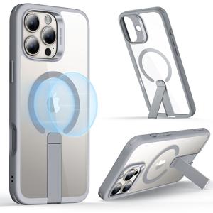 iPhone 16 Pro Boost Flickstand Case (HaloLock) Clear Grey