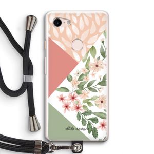 Sweet heaven geometrics: Pixel 3 Transparant Hoesje met koord