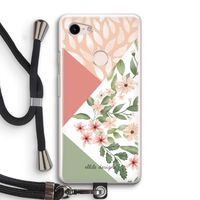 Sweet heaven geometrics: Pixel 3 Transparant Hoesje met koord