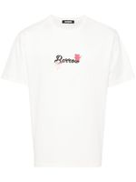 BARROW t-shirt en coton à imprimé graphique - Blanc