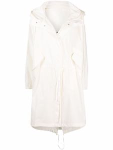 Jil Sander imperméable à logo imprimé - Blanc