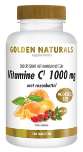 Golden Naturals Vitamine C 1000mg met rozenbottel Tabletten