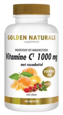 Golden Naturals Vitamine C 1000mg met rozenbottel Tabletten