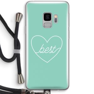 Best heart pastel: Samsung Galaxy S9 Transparant Hoesje met koord