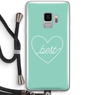 Best heart pastel: Samsung Galaxy S9 Transparant Hoesje met koord
