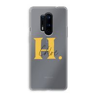 Amber Script: OnePlus 8 Pro Transparant Hoesje