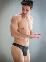 HOM - G-String - Free Cut Lace - zwart, Maat:L HOM - G-String - Free Cut Lace - zwart, Maat:L