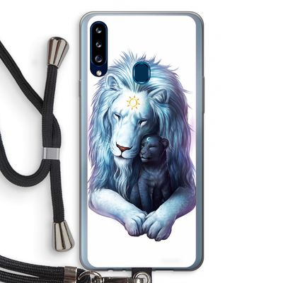 Child Of Light: Samsung Galaxy A20s Transparant Hoesje met koord