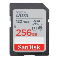 SanDisk 256GB SDXC Ultra Class 10 UHS-I 120MB/s geheugenkaart