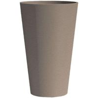 Hoge bloempot - GARDEN ID - Green Care Sense Tall Taupe - 55 cm - 10 jaar garantie - 100% gerecycled - UV- en vorstbestendig