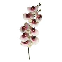 Kunstbloem Orchidee Bora - roze - 108 cm - losse steel - kunst zijdebloem - Phalaenopsis