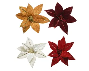 Poinsettia Fluweel 32x5cm