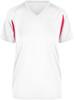 James & Nicholson JN316 Ladies´ Running-T - White/Red - XS