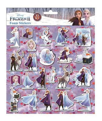 Disney foamstickers Frozen 24 x 20,5 cm 22-delig paars
