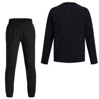 Under Armour Unstoppable Trainingspak Full-Zip Kids Zwart Donkergrijs