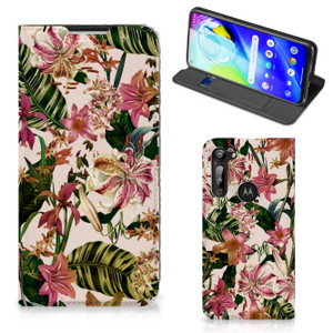 Motorola Moto G8 Power Smart Cover Flowers