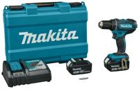 Makita DDF482RFE 18v Boor-/schroefmachine 3,0 Ah accu (2 st), snellader, Koffer