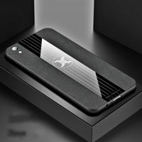 RoR OPPO R9 plus XINLI stiksels doek Textue schokbestendig TPU beschermhoes (zwart)