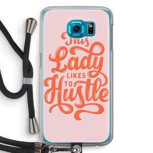 Hustle Lady: Samsung Galaxy S6 Transparant Hoesje met koord