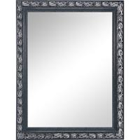 Spiegel - Trion Naja - Wandspiegel - 55x70cm - Hout - Zwart/Zilver