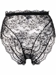 Dolce & Gabbana culotte en dentelle à taille haute - Noir