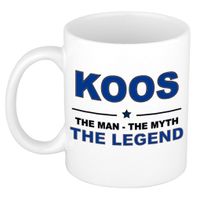 Koos The man, The myth the legend cadeau koffie mok / thee beker 300 ml - thumbnail