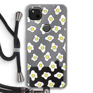 Spiegeleitjes: Pixel 4a Transparant Hoesje met koord