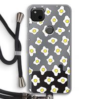 Spiegeleitjes: Pixel 4a Transparant Hoesje met koord