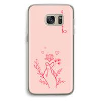 Giving Flowers: Samsung Galaxy S7 Transparant Hoesje - thumbnail