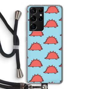 Dinosawrr: Samsung Galaxy S21 Ultra Transparant Hoesje met koord