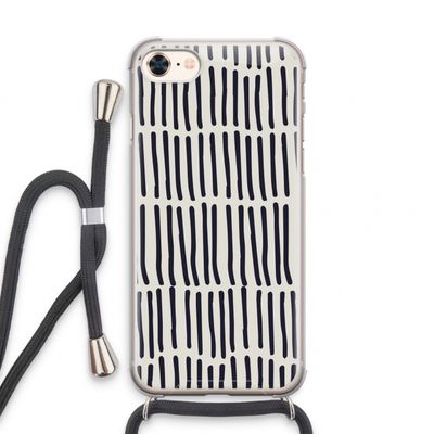 Moroccan stripes: iPhone 7 Transparant Hoesje met koord