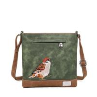 Hi-di-hi Schoudertas Appetizer Donker Groen/Cognac - PRE ORDER: LEVERBAAR VANAF SEPTEMBER 2025