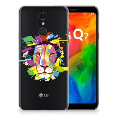 LG Q7 Telefoonhoesje met Naam Lion Color LG Q7 Telefoonhoesje met Naam Lion Color