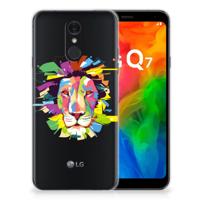LG Q7 Telefoonhoesje met Naam Lion Color