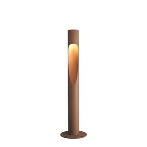 Louis Poulsen Flindt Bollard 1100 Vloerlamp - 3000K Vloerplaat - Bruin