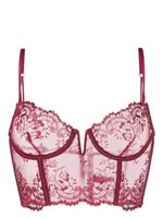 Kiki de Montparnasse bustier Juliette en dentelle - Rouge