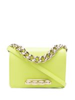 Alexander McQueen sac porté épaule Four Ring Chain mini - Jaune