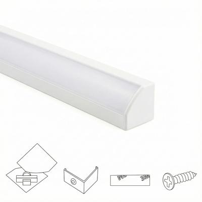 Ledstrip hoekprofiel wit - slim line - compleet inclusief afdekkap 2 meter