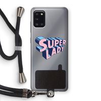 Superlady: Samsung Galaxy A31 Transparant Hoesje met koord