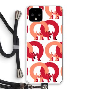 Dogs: Pixel 4 Transparant Hoesje met koord