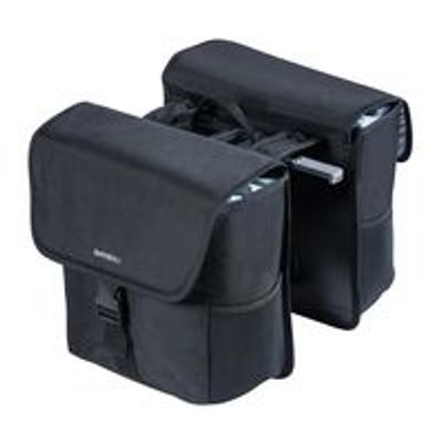 Basil Tas go mik dubbel zwart | 32l